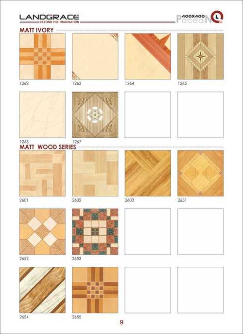 Matt White & Ivory Floor Tiles