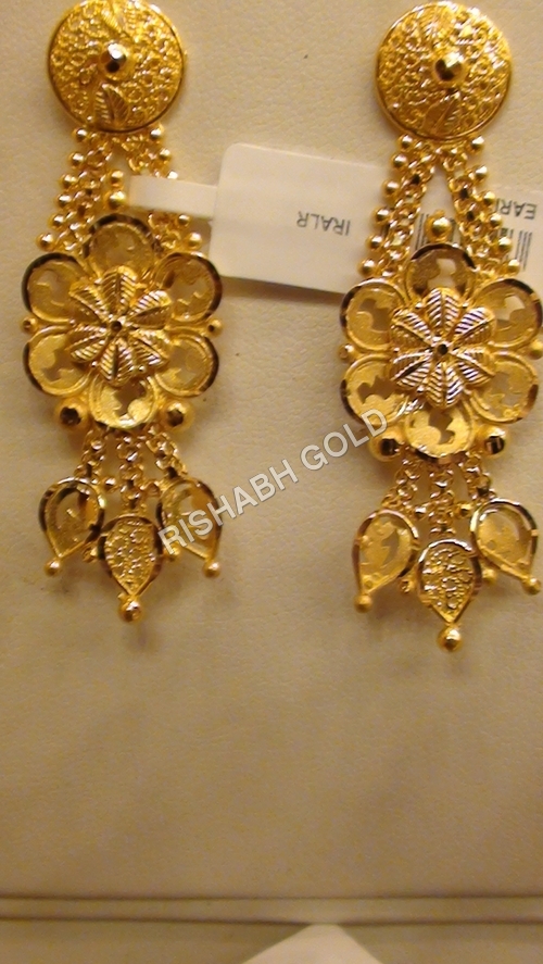 kdm gold earrings with price