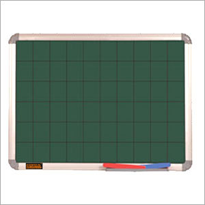 Deluxe Magnetic Green Chalk Grid Board