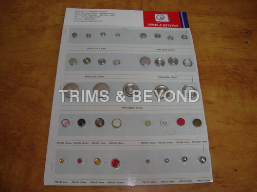 Snap Button Fasteners