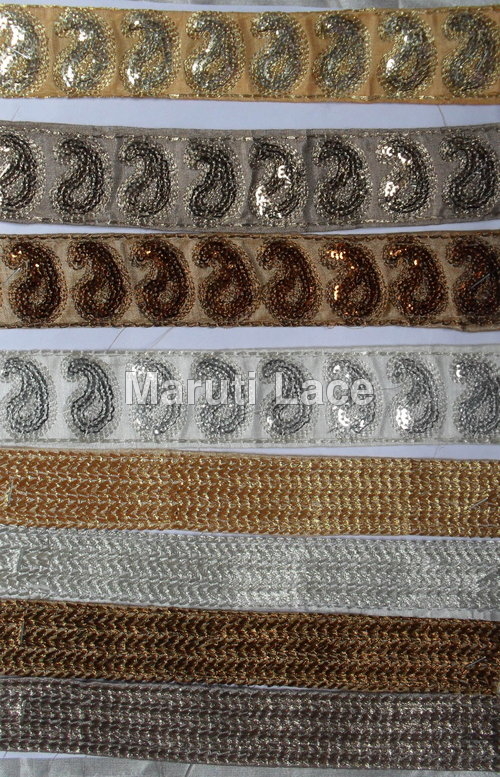 fancy  zari lace