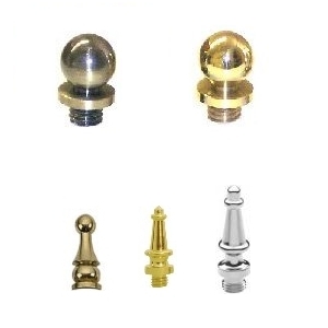 Baldwin Solid Brass Hinges Finials
