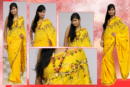 Designer Crape Silk Saree