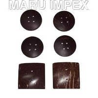 Wooden Coconut Shell Button