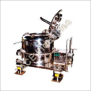 Manual Top Discharge Centrifuge Machine - Stainless Steel, Standard Size, Silver Color | 1 Year Warranty, Ideal for Industrial Use