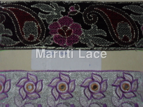 velvet and flower lace