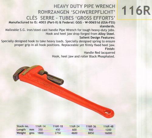 heavy duty pipe wrench