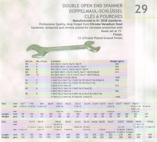 double open end spanner 2
