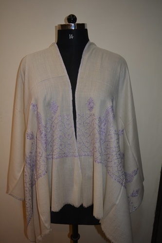 Cream Hand Embroidered Stoles