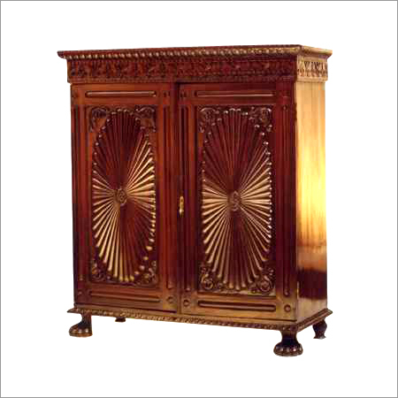 Handmade Rosewood Sunburst Cabinet