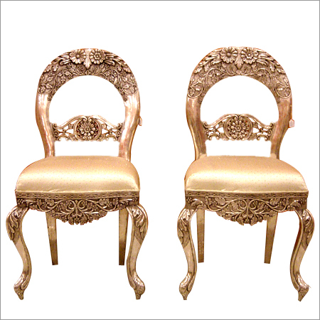 Handmade Metal Inlaid Chairs