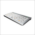 Mini Bluetooth Keyboard - Compact Size 130 X 70 X 11 Mm, Silver Color | Rechargeable Li-ion Battery, 49 Keys, Wide Compatibility