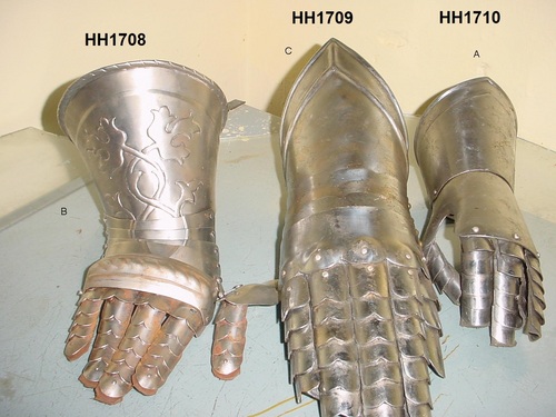 Embossed and Medieval Guantlets