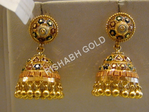 Antique Gold Jhumka