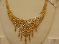 Ladies Studded Gold Necklace