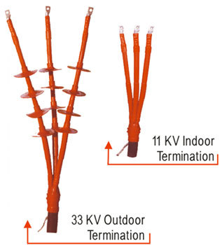 33KV Heat Shrinkable Indoor Terminations Kits