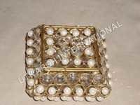 Decorative Jewelry Boxes - Metal And Pearls, Variable Dimensions, Gold Finish | Corrosion Resistant, Elegant Design, Durable Material, Custom Packaging