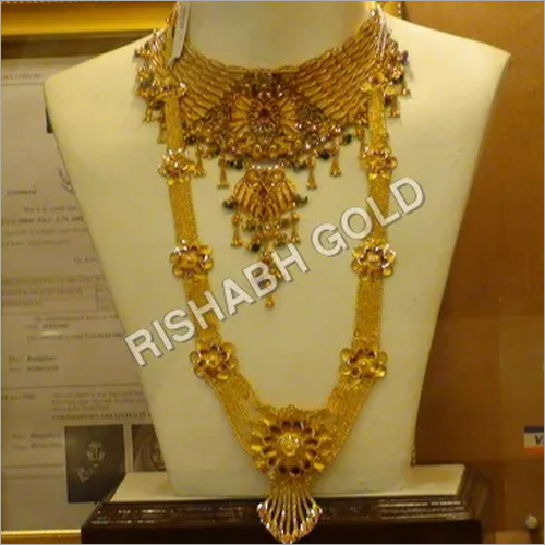 Traditional Rani Gold Necklace