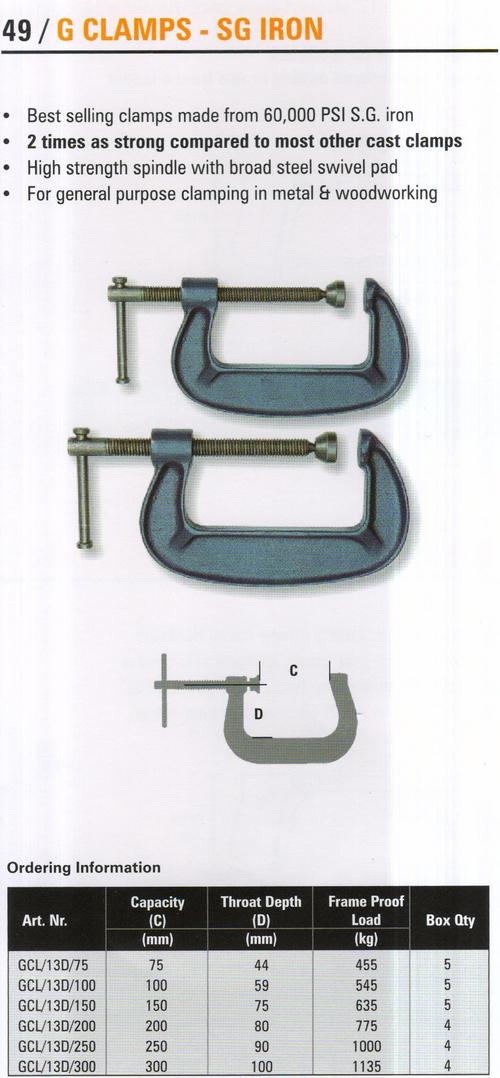 g clamps - sg iron