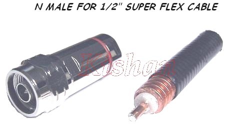 N connector for super flex cable