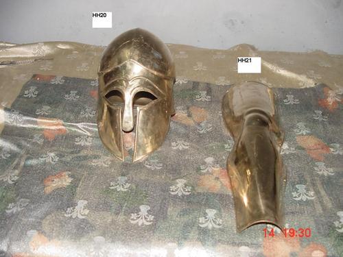 Greek Helmet, Gladiator Greaves