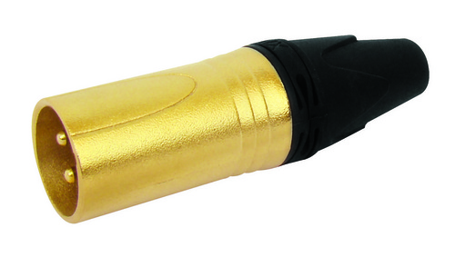 MX XLR 3 PIN MIC MALE CONNECTOR MC3MXX FULLY GOLD PLATED