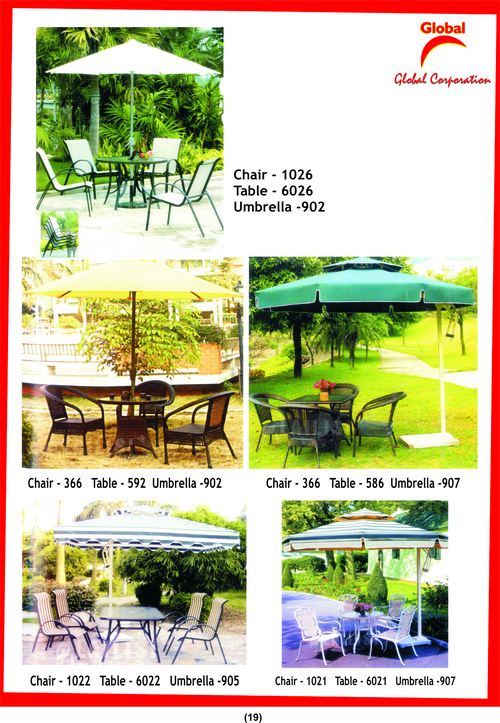 HEAVY DUTY Garden UMBRELLA - Polyester Fabric, 8ft Diameter, Green | Sun Protection, Rain Shelter, Foldable Steel Pole