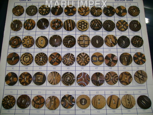 Wooden Designer Coconut Buttons