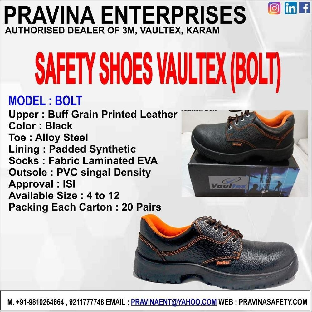Vaultex Bolt Safety Shoes - Color: Black