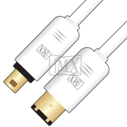 Mx Ieee1394 4 Pin Male To Ieee 1394 6 Pin Male Cord- 1.5 Mtrs