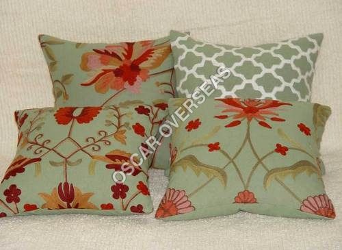 Multi Color Emb Cushion Cover