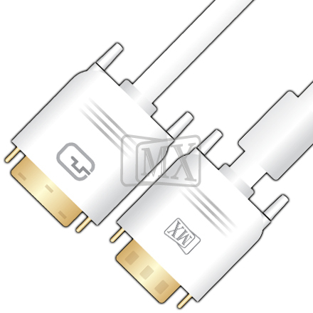 MX DVI-A (12+5) PIN MALE TO VGA HDDB 15 PIN FEMALE CORD - 1.5 MTRS
