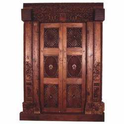 Teak Sunburst Door