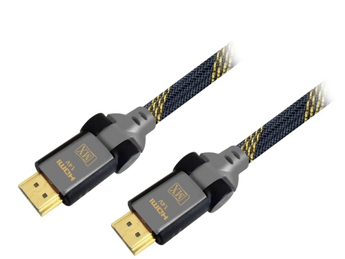 MX HDMI MALE TO MX HDMI MALE CORD (1.4 VERSION) ROTATABLE 180A  - 1.5 MTRS.