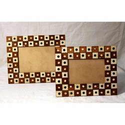 Camel Bone Inlaid Wooden Photo Frames