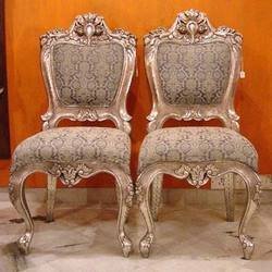 Handmade Silver Inlaid Chairs