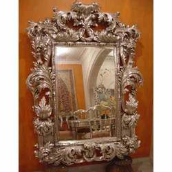 Handmade Designer Metal Inlaid Mirror Frame