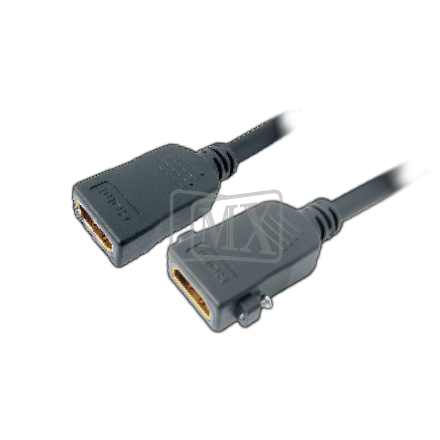 MX HDMI 19 PIN FEMALE TO HDMI FEMALE CORD WITH SCREW LOCKING LENGTH : 6 INCHES