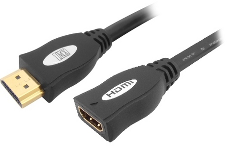 MX HDMI 19 PIN 1.3B MALE TO MX HDMI 19 PIN 1.3B FEMALE CORD - 1.5 MTRS.