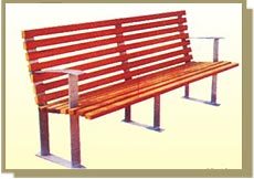 Garden Bench - Wood and Metal, Variable Dimensions, Red | Durable, Comfortable, Weather-Resistant, Stylish, Easy Assembly, Back Support