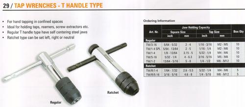 tap wrenches - T handle type