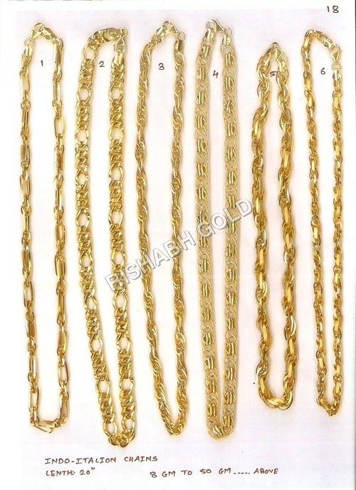 Indo Italian Gold Neck Chain