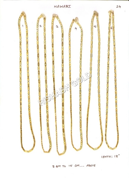Ladies Gold Chain Set