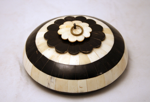 Cream And Brown Ash Tray