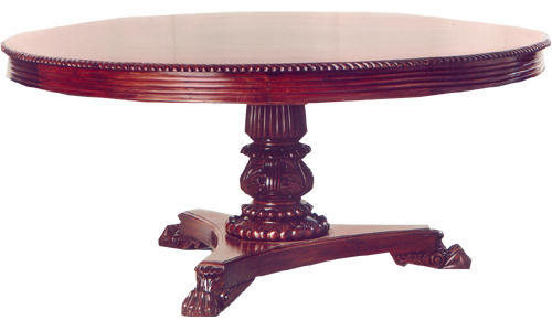Wooden Dining Table - B: 168 x H: 75 CMS | Handmade, Eco-Friendly, Indian Style, Elegant Brown Finish