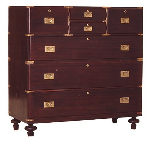 Rosewood Colonial Chest Of Drawers - Artwork: Handmade
