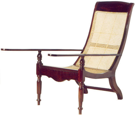 Handmade Wooden Long Armed Chair