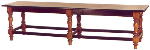 Satinwood and Rosewood South Indian Bench