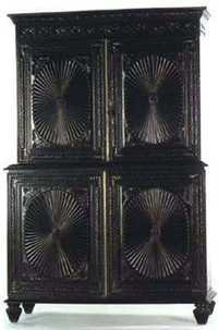 Rosewood Sunburst Cabinet (Old)