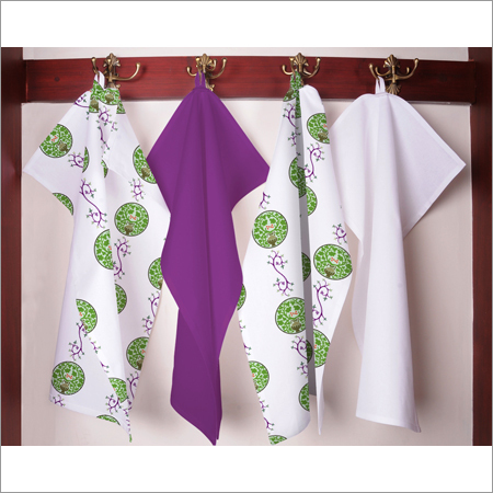 100% Cotton Printed Towels - Variable Size, Green | Soft, Absorbent, Durable, Washable, Stylish Designs
